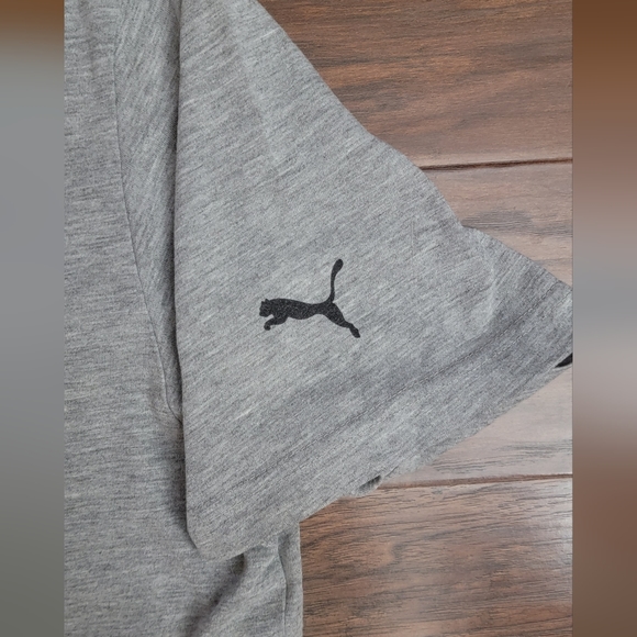 Puma Men's Grey Size Large T-Shirt - Picture 4 of 6